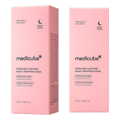 Korean PDRN Pink Caffeine Sleep Mask — Depuff & Glow